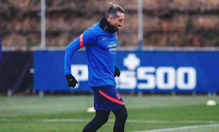 HH en entrenamiento de los colchoneros