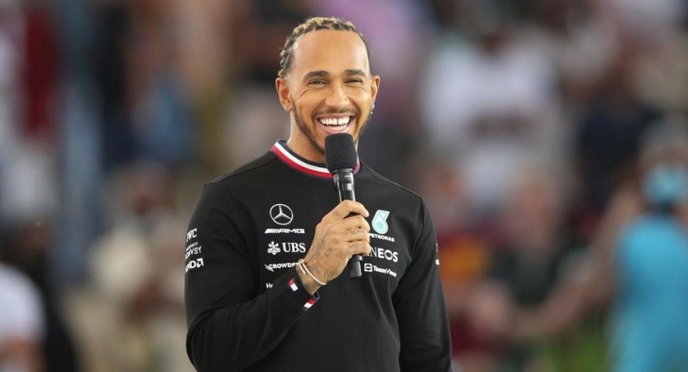 Lewis Hamilton en un evento