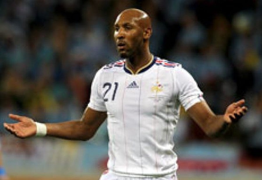 Anelka con la selección de Francia