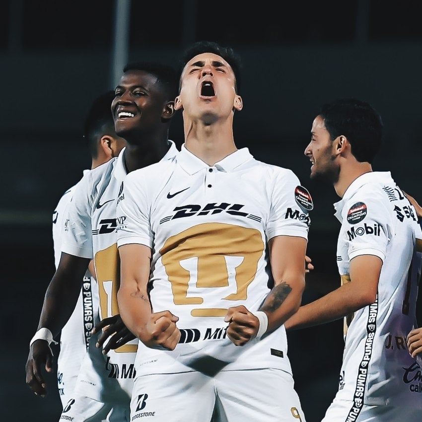 Juan Ignacio Dinenno celebrando su gol vs Revolution