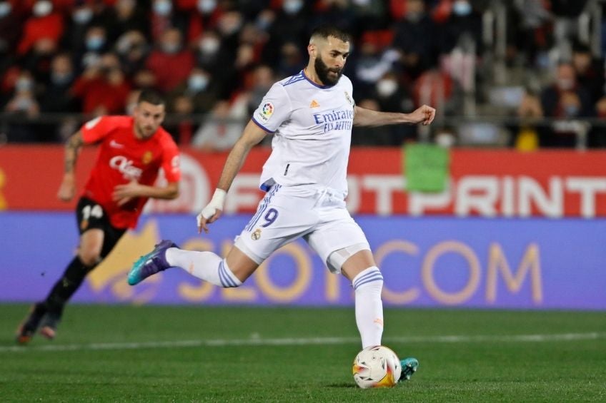 Karim Benzema durante un partido del Real Madrid