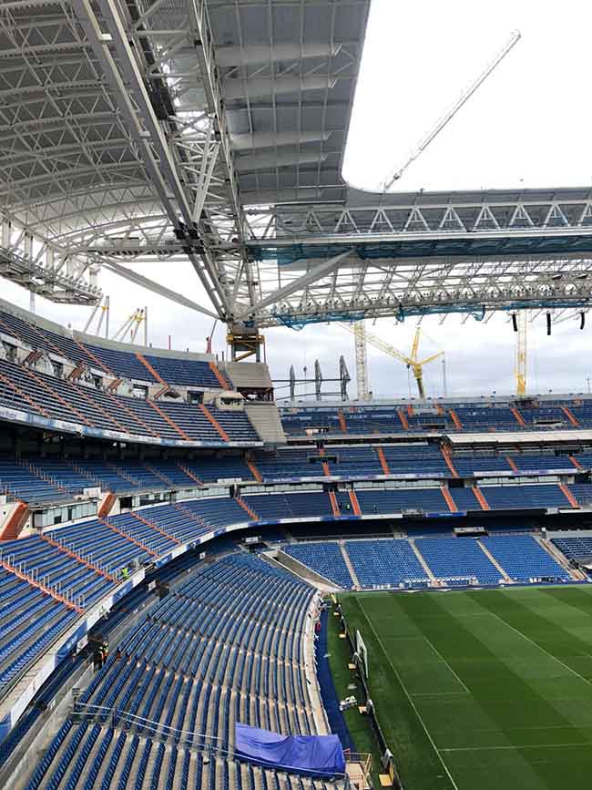 Así luce el Santiago Bernabéu con las obras