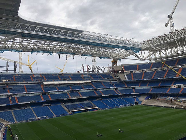 Así luce el Santiago Bernabéu con las obras