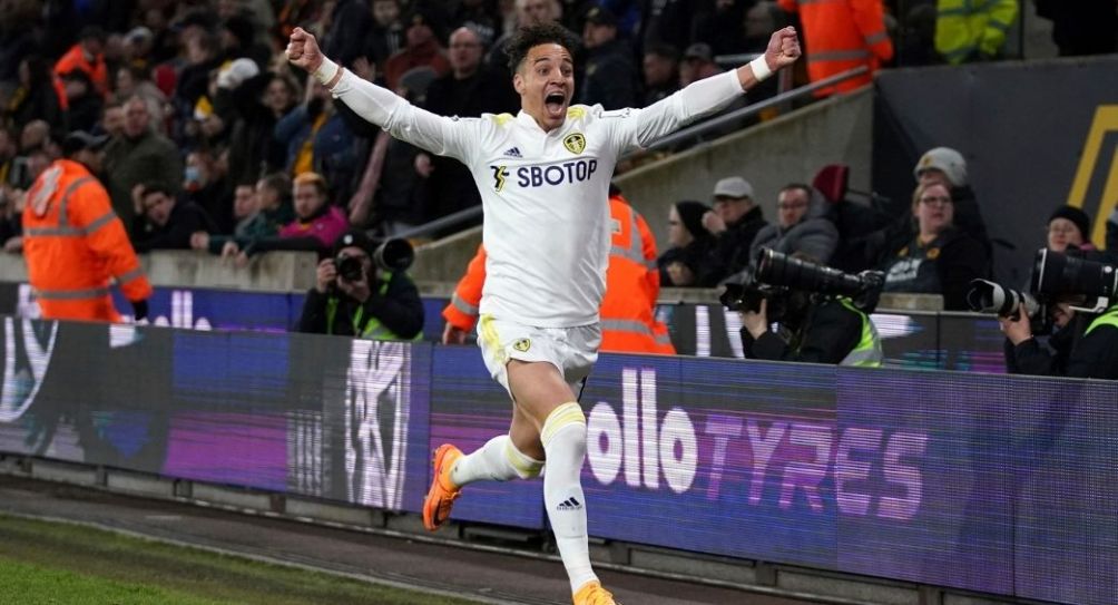 Rodrigo festejando un gol