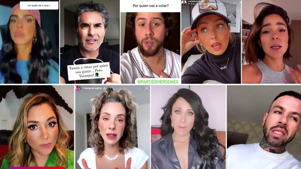 Influencers que 'apoyaron' al Partido Verde