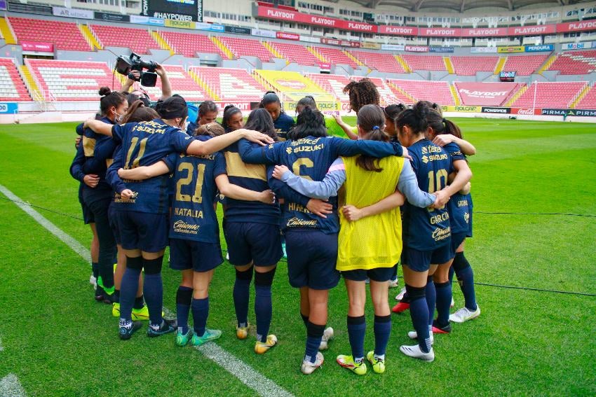 Pumas previo a un partido 