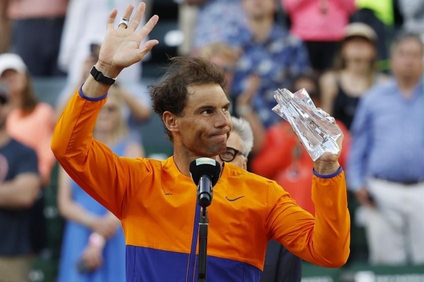 Rafael Nadal tras la Final de Indian Wells