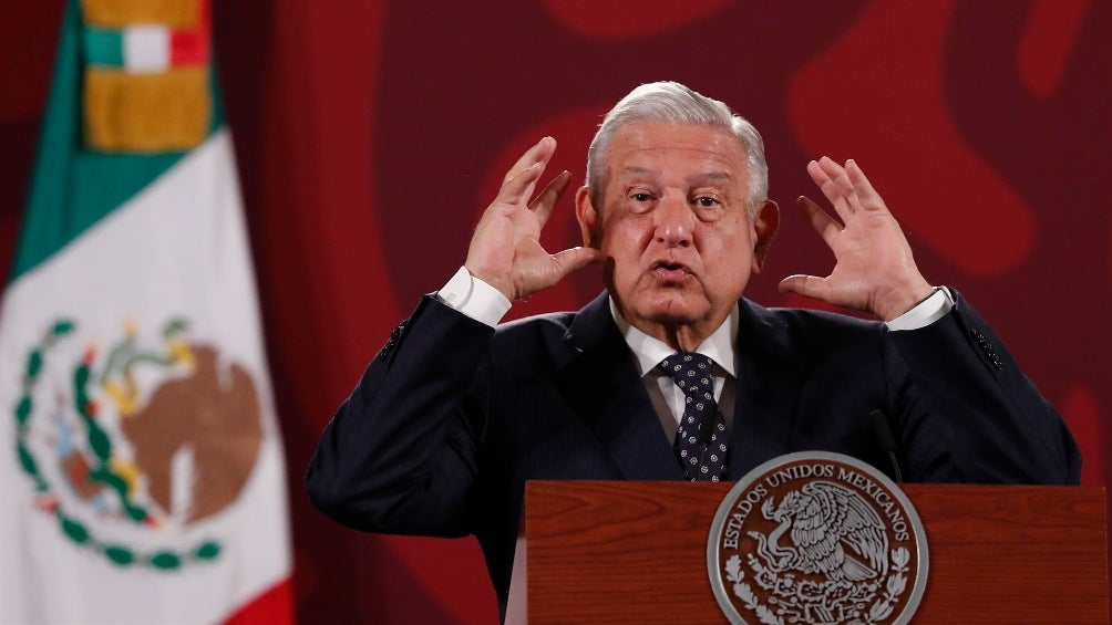 Andrés Manuel López Obrador en conferencia de prensa desde Palacio Nacional