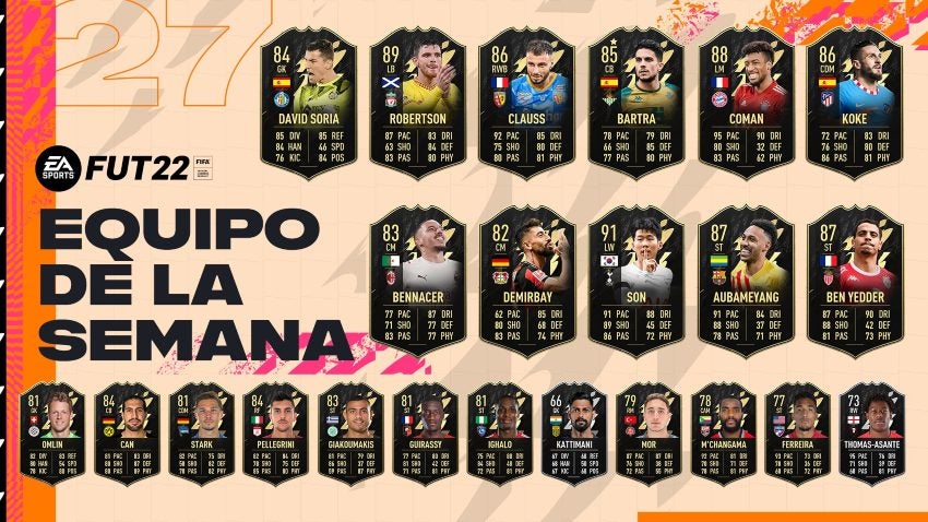 Equipo de la Semana 27 de FIFA 22