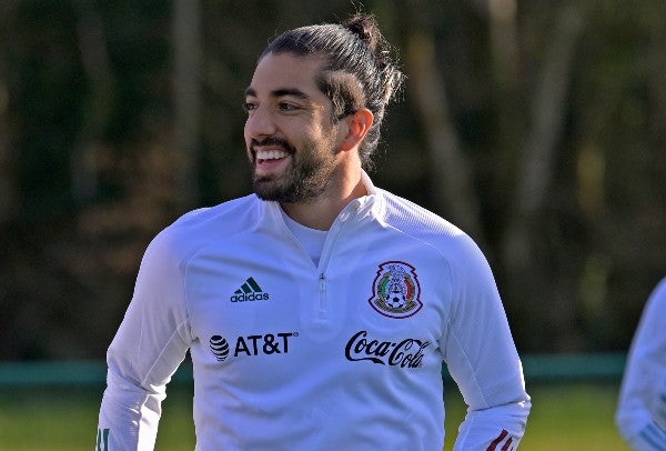 Pizarro en entrenamiento del Tri