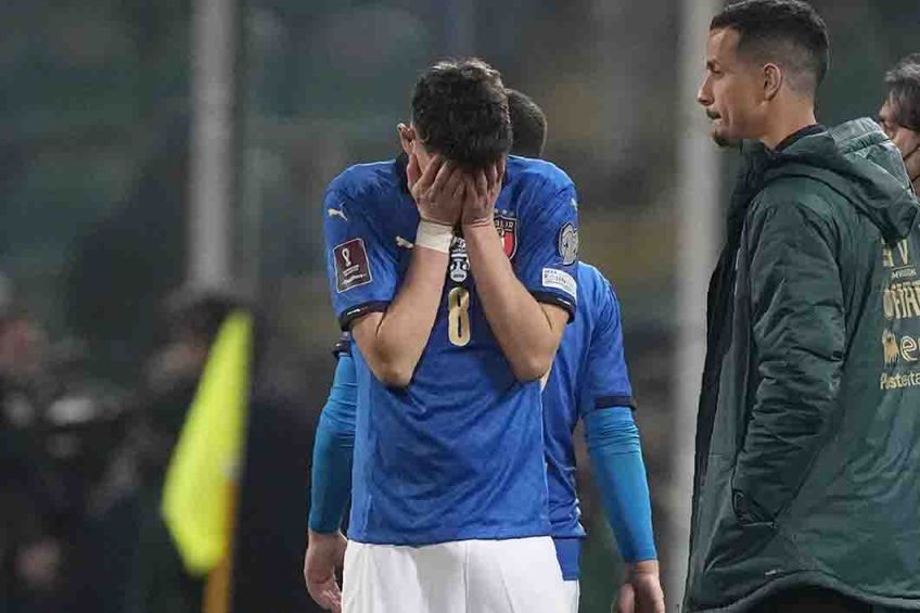 Jorginho llorando tras quedar eliminado de Qatar