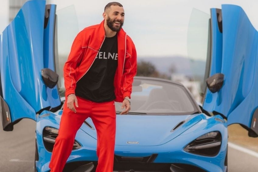 Benzema junto al McLaren