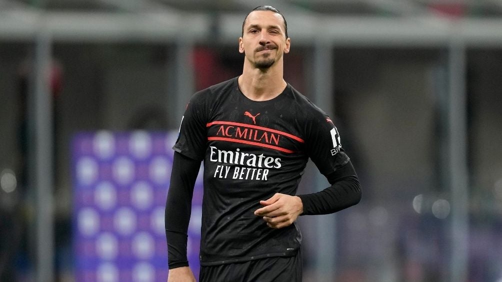 Ibrahimovic en un partido con el Milan 