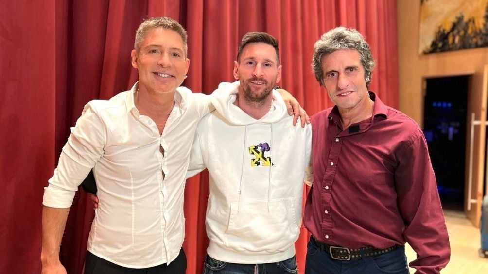 Messi junto a los actores de 'Inmaduros'