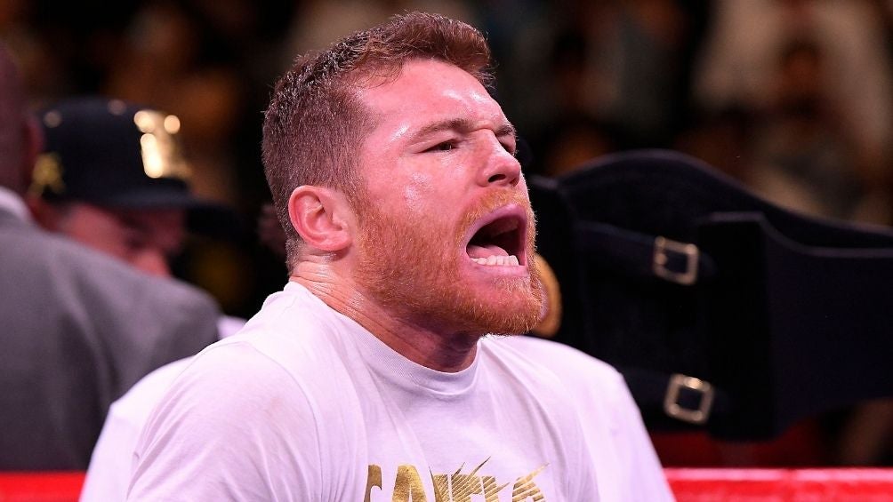 Canelo Álvarez en una pelea 