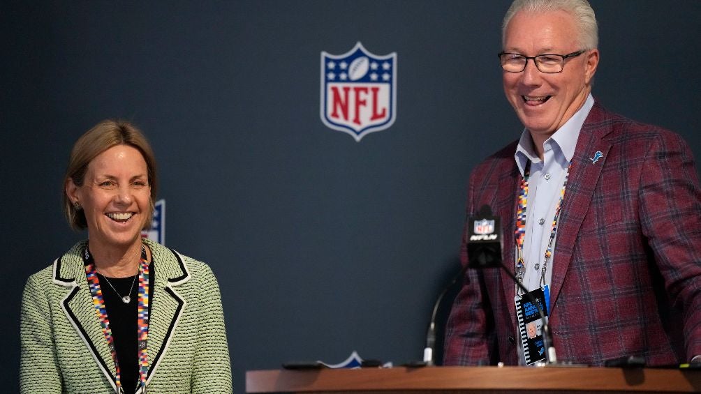 El presidente de los Lions no pudo negar su cara de felicidad