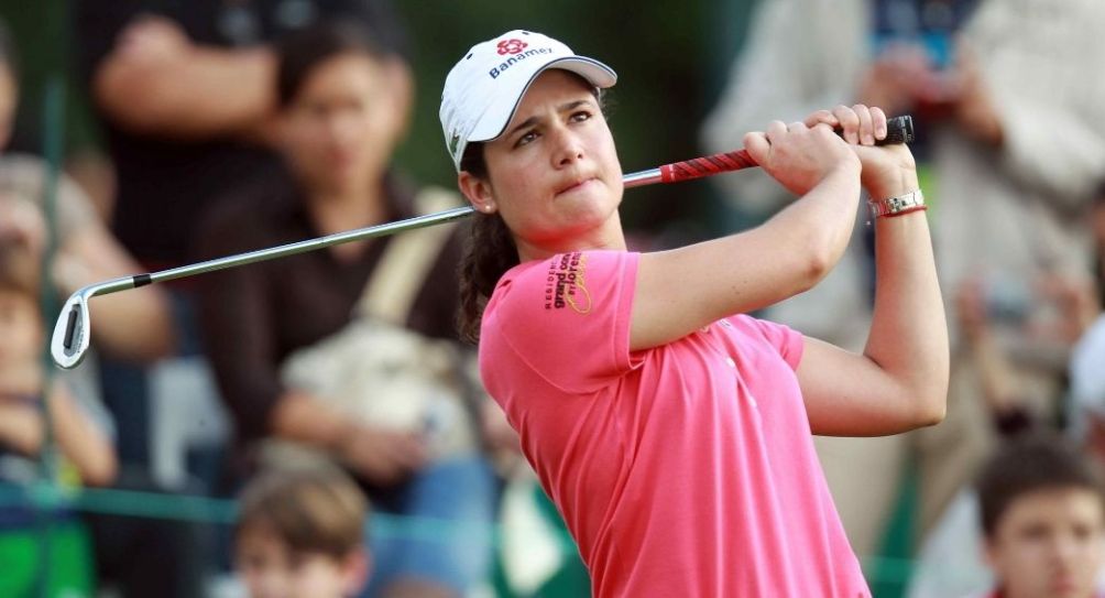 Lorena Ochoa en un torneo de golf