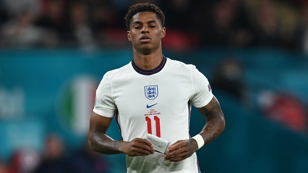 Marcus Rashford tras fallar el penalti en la Eurocopa 2020