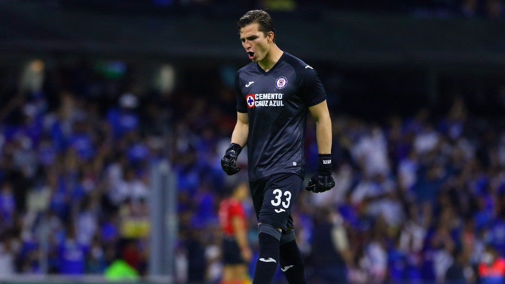 Sebastián Jurado durante un partido con Cruz Azul