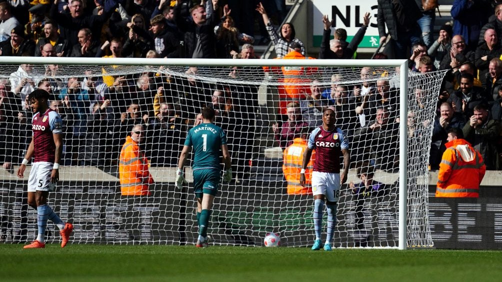 Emiliano Martínez tras ser vencido ante Wolverhampton