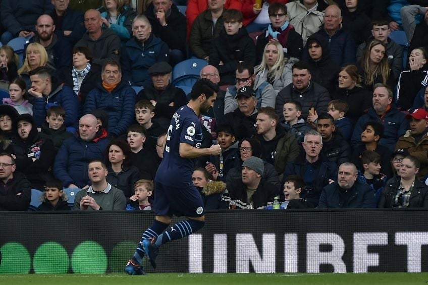 Gündogan festejando una anotación