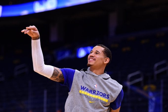 Juan Toscano con los Warriors