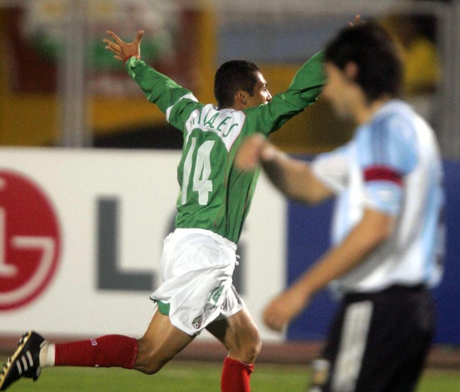 Ramoncito festeja ante los argentinos