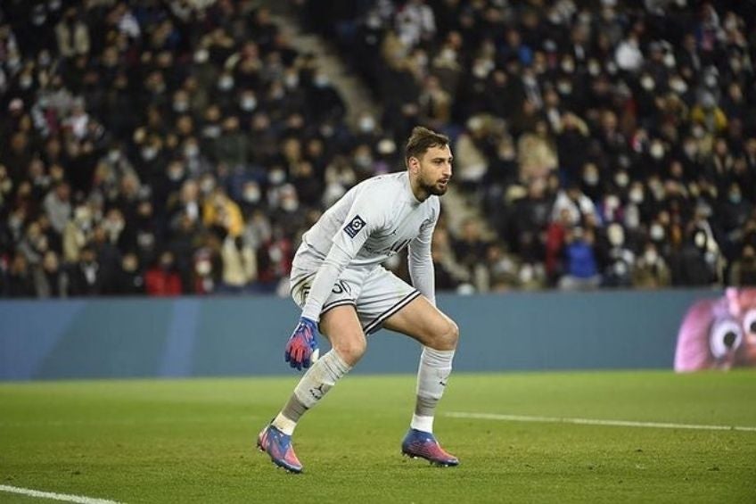 Gianluigi Donnarumma en un partido del PSG