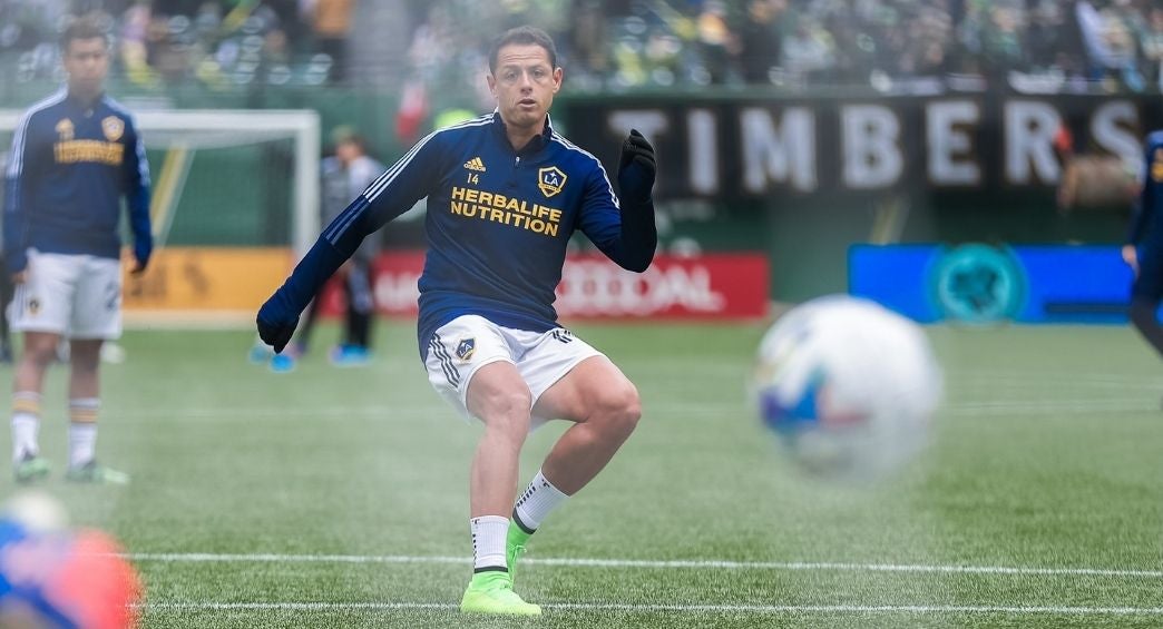 Chicharito previo al partido del Galaxy