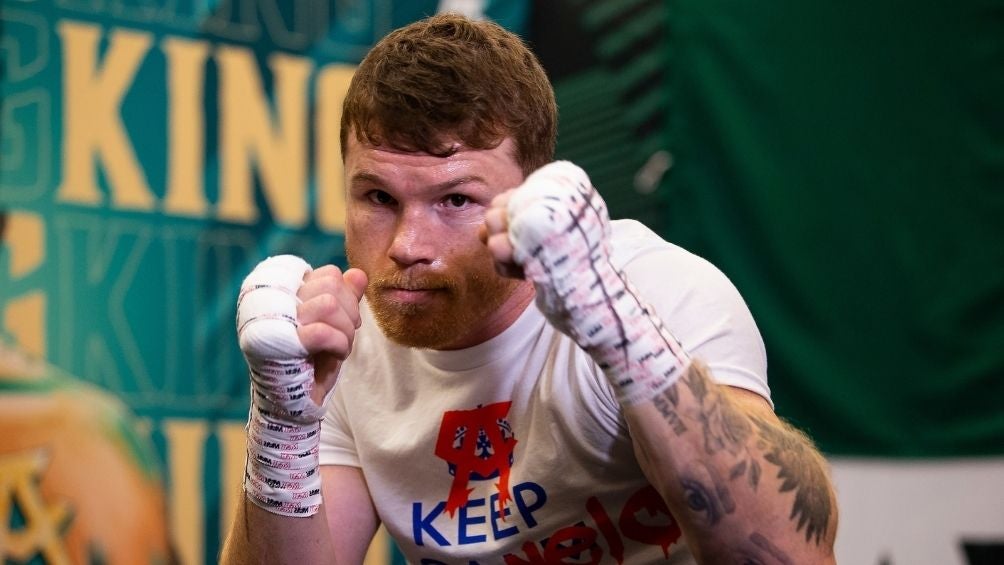 Canelo Álvarez previo a una pelea