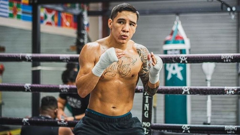 Valdez en un entrenamiento 