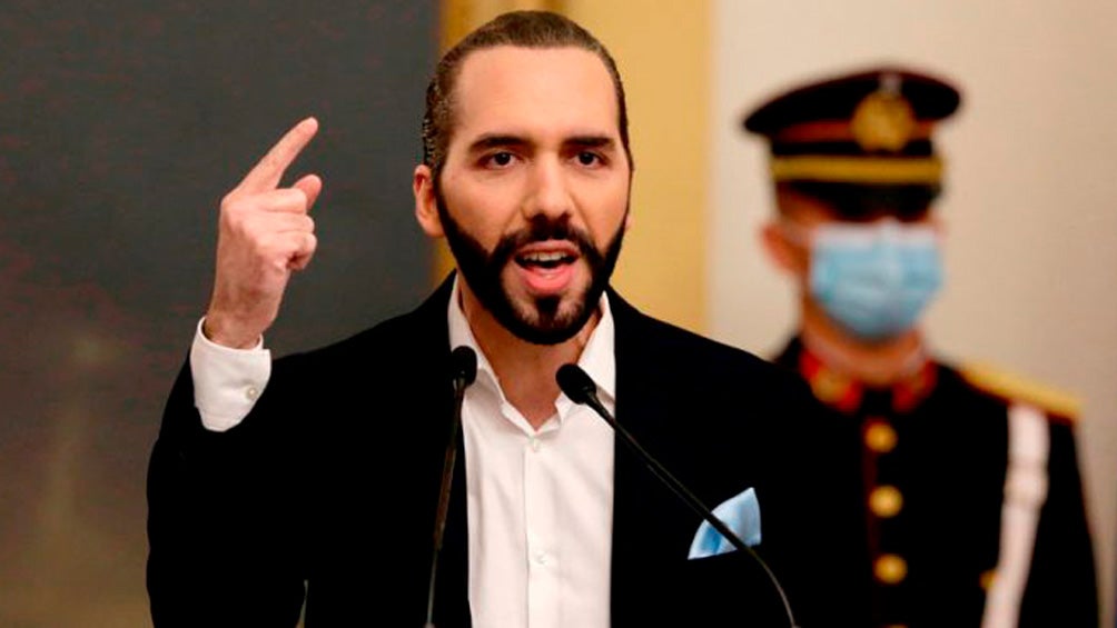 Nayib Bukele, en conferencia de prensa