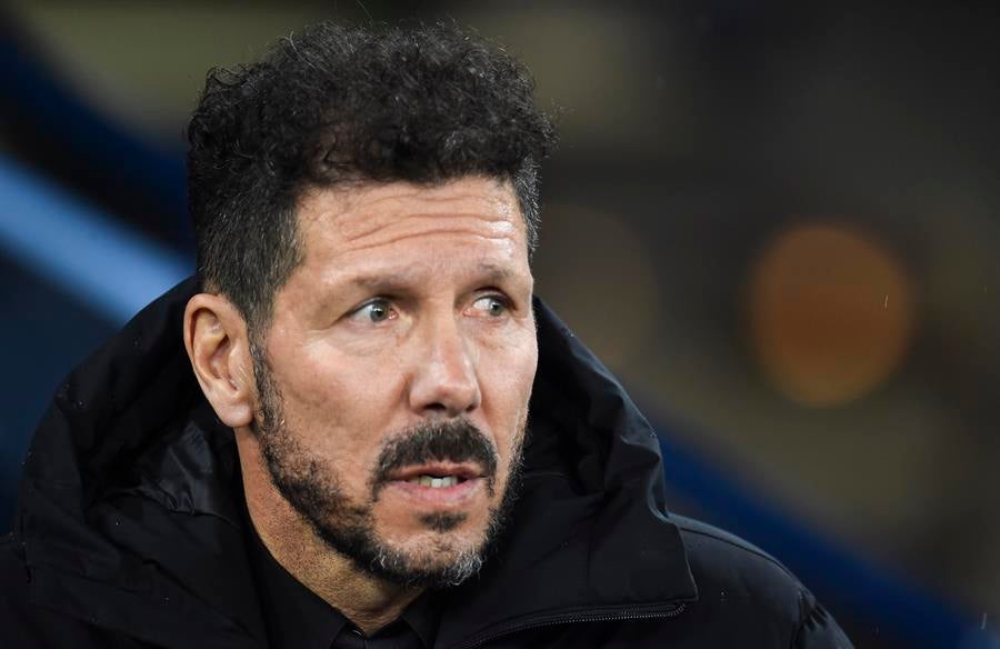 Simeone en derrota vs Manchester City