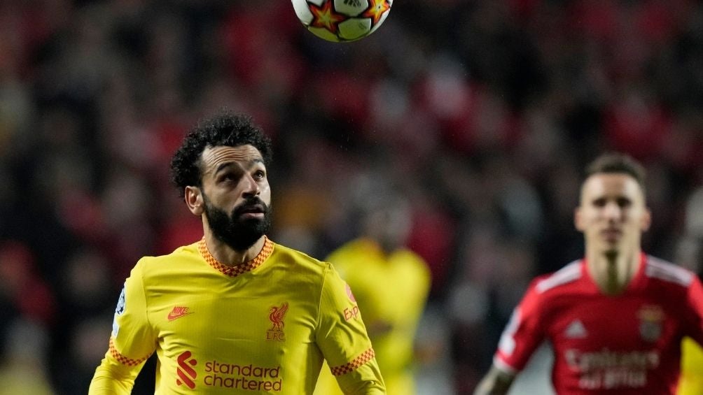 Salah en un partido con el Liverpool 