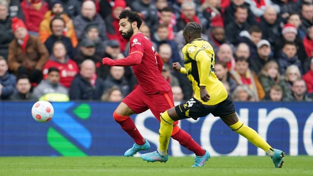 Salah en un partido con el Liverpool 