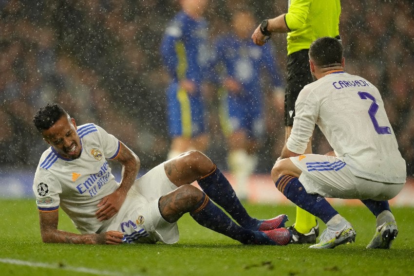 Militao en el partido vs Chelsea 