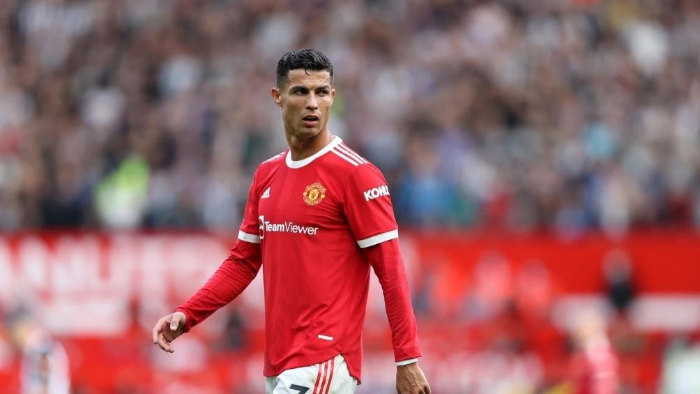 CR7 en un partido con el United