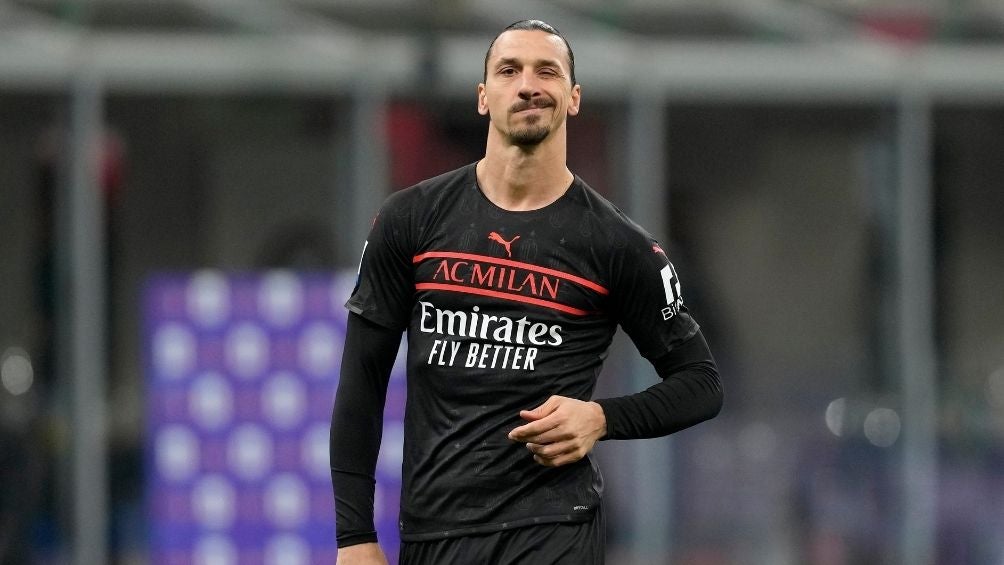 Ibrahimovic en un partido con el Milan 