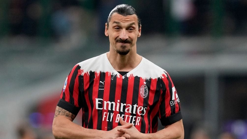 Ibrahimovic en un partido con el Milan 