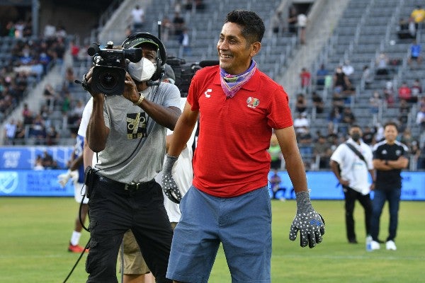 Jorge Campos en el terreno de juego