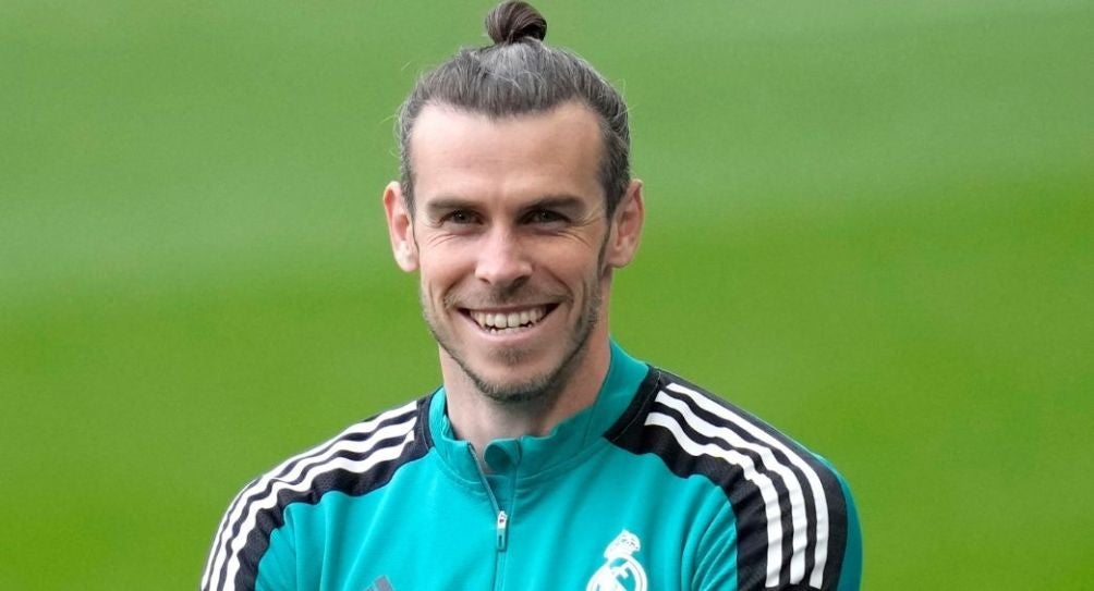 Gareth Bale durante un entrenamiento