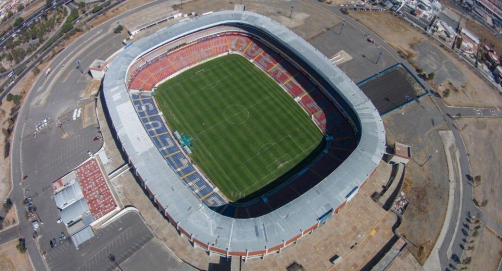 Estadio Corregidora desde las alturas