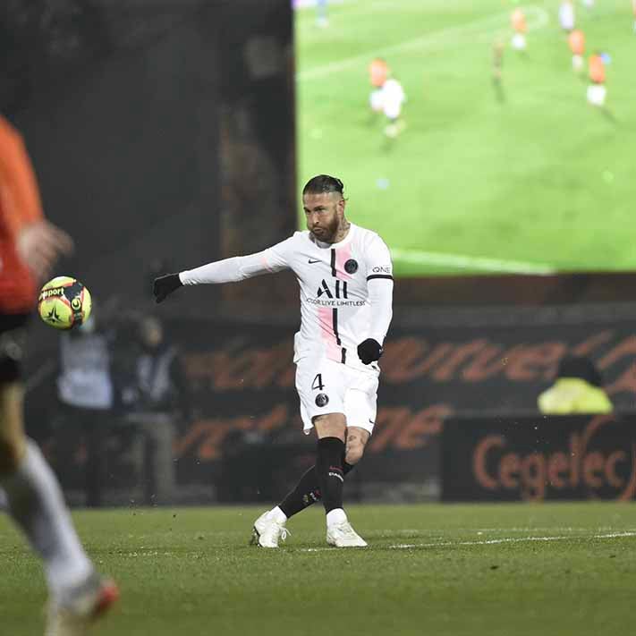 Sergio Ramos, en un partido con el PSG