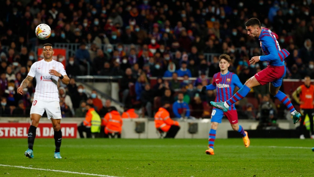 Ferran Torres en el partido vs Sevilla en LaLiga