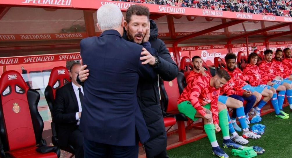 Diego Simeone y Javier Aguirre