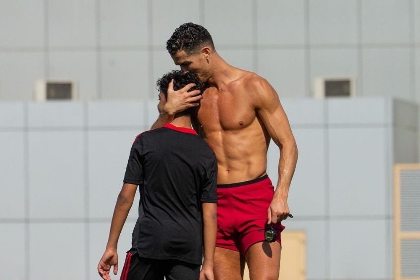 Cristiano Ronaldo y su hijo