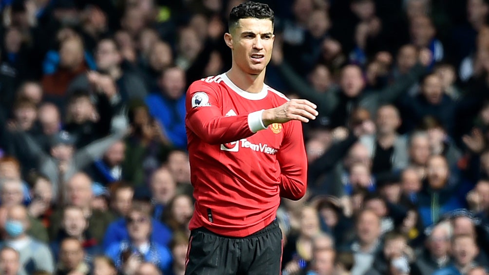 Cristiano Ronaldo, en juego ante el Everton