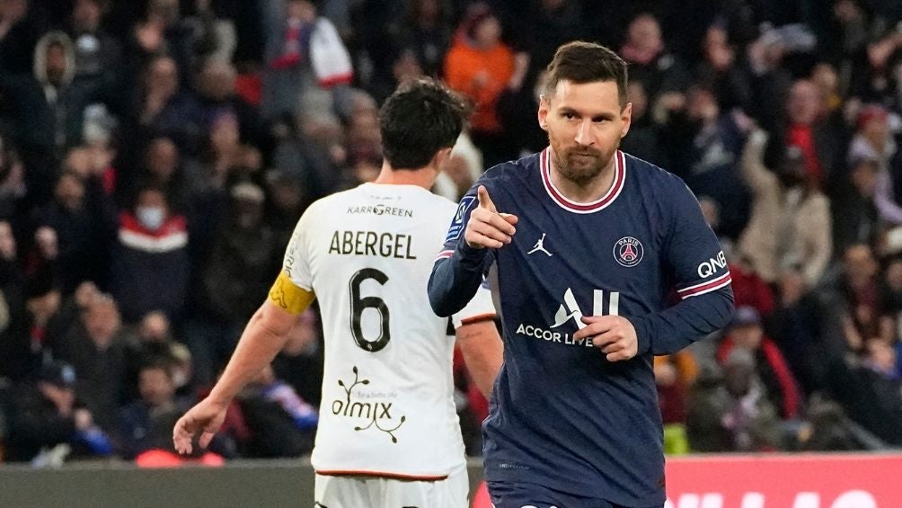 Messi en un partido con el PSG