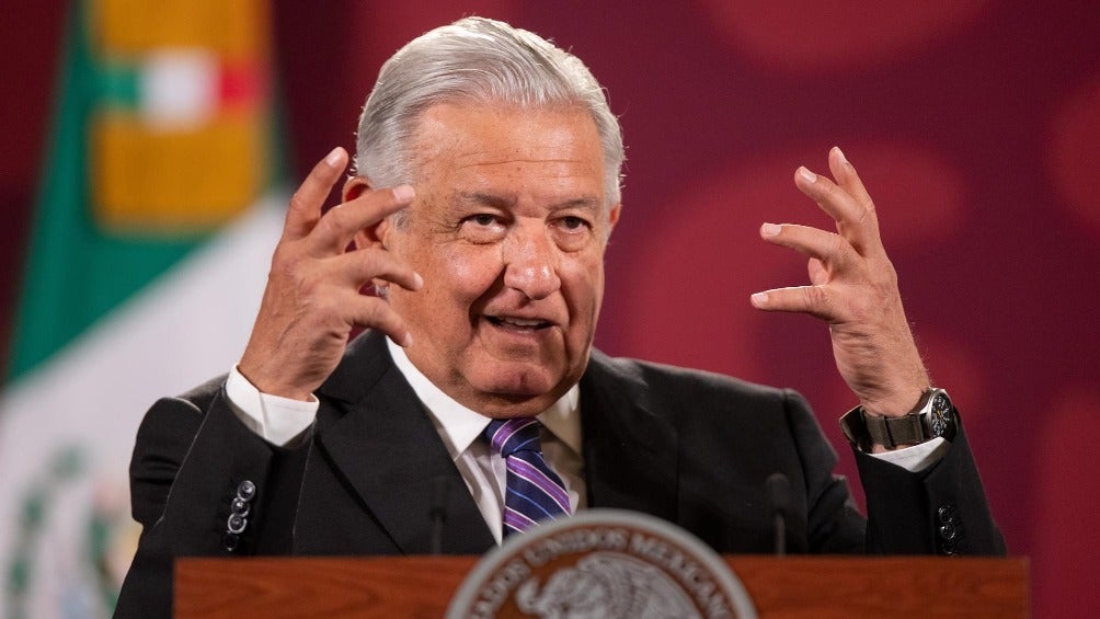 Andrés Manuel López Obrador en conferencia desde Palacio Nacional