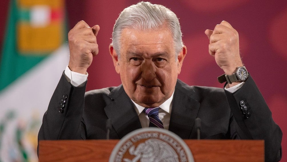 Andrés Manuel López Obrador en conferencia desde Palacio Nacional